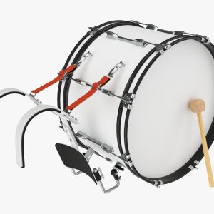 Marching Bass Drum with Carrier 24x12
