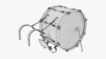 Marching Bass Drum with Carrier 24x12