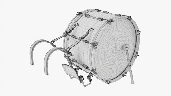 Marching Bass Drum with Carrier 24x12