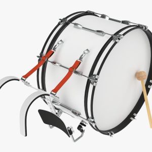 Marching Bass Drum with Carrier 26x12