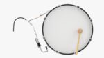 Marching Bass Drum with Carrier 26x12