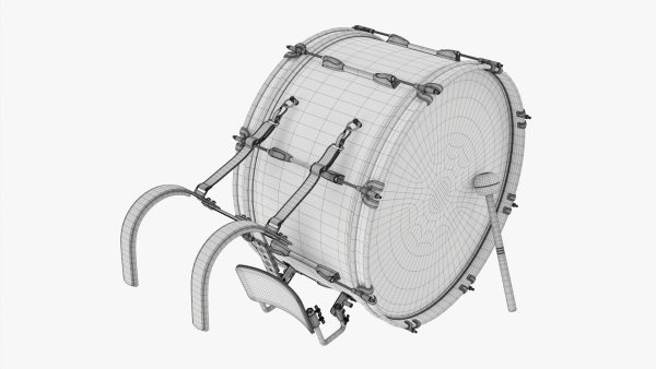 Marching Bass Drum with Carrier 26x12