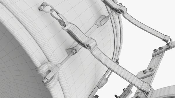 Marching Bass Drum with Carrier 26x12