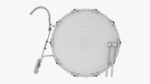 Marching Bass Drum with Carrier