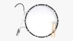 Marching Bass Drum with Carrier