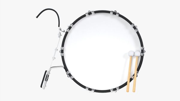 Marching Bass Drum with Carrier