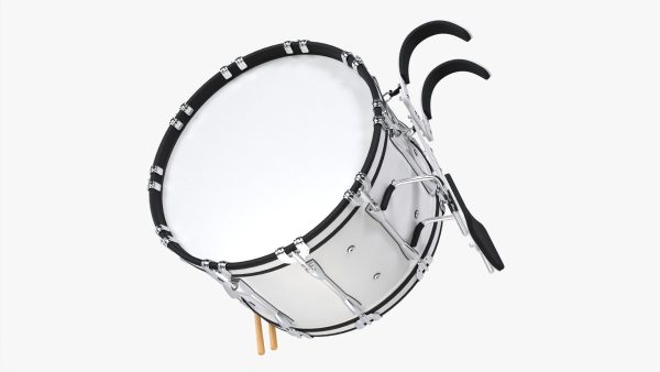 Marching Bass Drum with Carrier