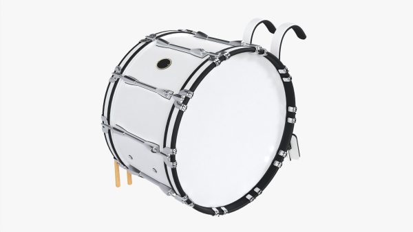 Marching Bass Drum with Carrier