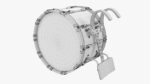 Marching Bass Drum with Carrier