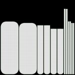 Marching bass drum with carrier pure white
