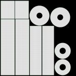 Marching bass drum with carrier pure white