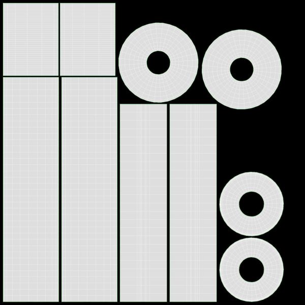 Marching bass drum with carrier pure white