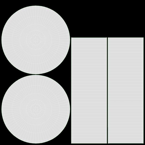 Marching bass drum with carrier pure white