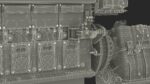 Marine Propulsion Engine Blue