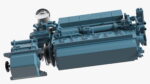 Marine Propulsion Engine Blue