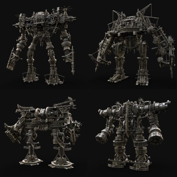 MECH GIANT ROBOT SIEGE WAR MACHINE MEDIEVAL MECHA COLLECTION AAA