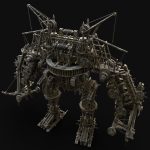 MECH GIANT ROBOT SIEGE WAR MACHINE MEDIEVAL MECHA COLLECTION AAA