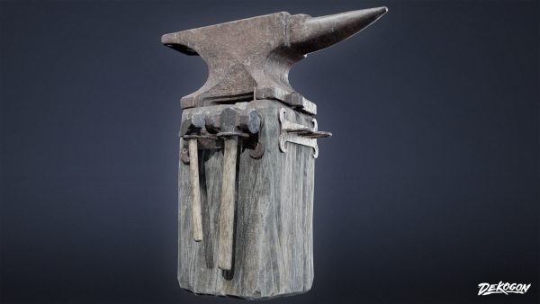 MEDIEVAL - Anvil 02 - LOW POLY