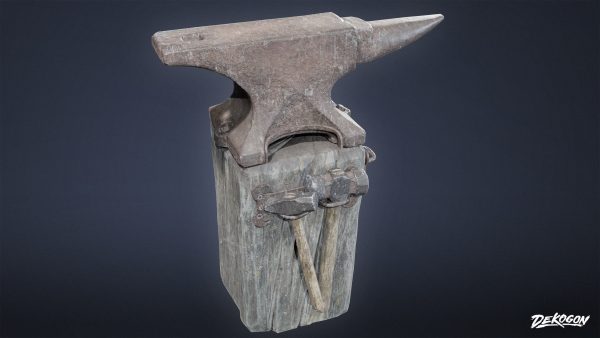 MEDIEVAL - Anvil 02 - LOW POLY