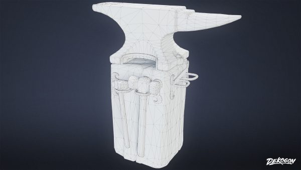 MEDIEVAL - Anvil 02 - LOW POLY