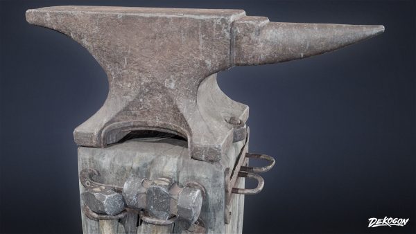 MEDIEVAL - Anvil 02 - LOW POLY