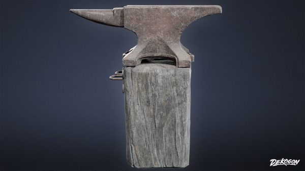 MEDIEVAL - Anvil 02 - LOW POLY