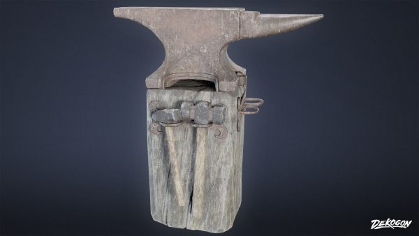 MEDIEVAL - Anvil 02 - LOW POLY
