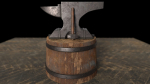 Medieval Anvil and Hammer