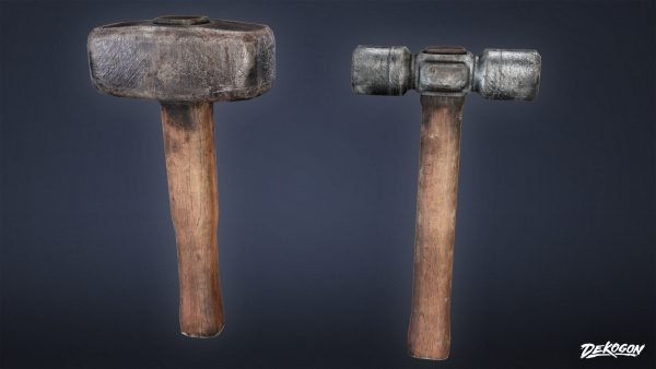 MEDIEVAL - Blacksmith Tools 01 - LOW POLY