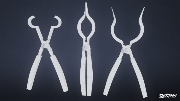 MEDIEVAL - Blacksmith Tools 01 - LOW POLY