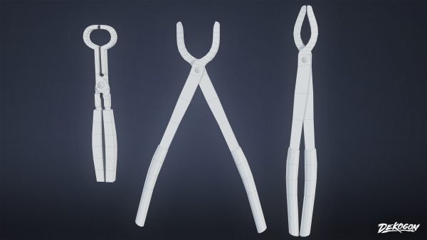 MEDIEVAL - Blacksmith Tools 01 - LOW POLY
