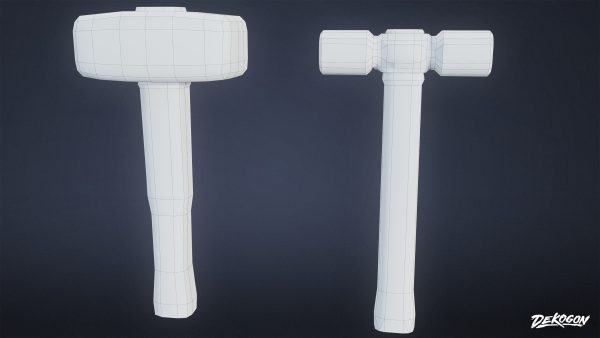 MEDIEVAL - Blacksmith Tools 01 - LOW POLY
