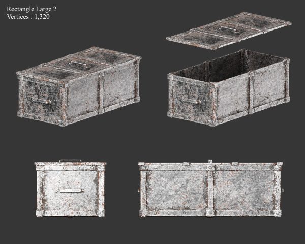 Medieval Collection Containers Metal Crates and Cans