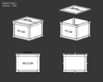 Medieval Collection Containers Metal Crates and Cans