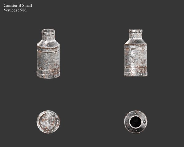 Medieval Collection Containers Metal Crates and Cans