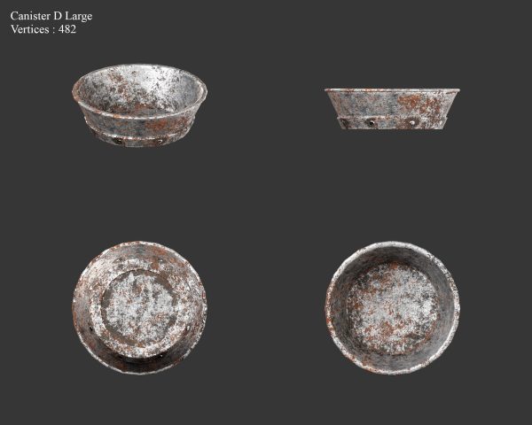Medieval Collection Containers Metal Crates and Cans