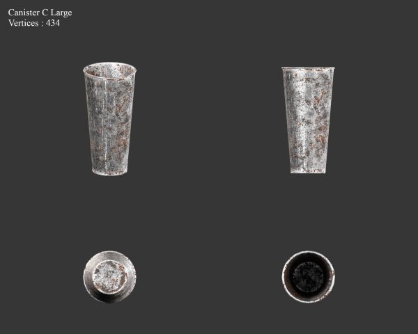 Medieval Collection Containers Metal Crates and Cans