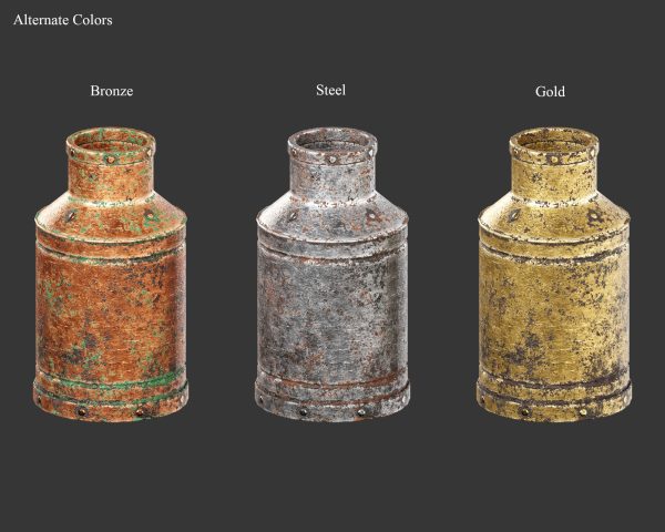 Medieval Collection Containers Metal Crates and Cans