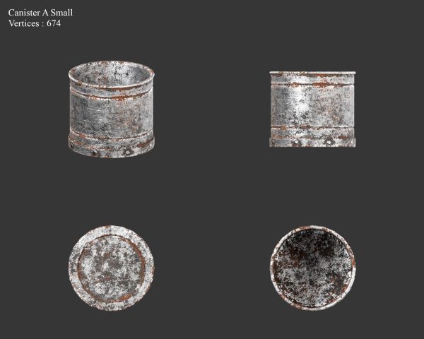 Medieval Collection Containers Metal Crates and Cans