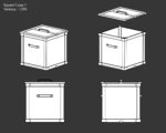 Medieval Collection Containers Metal Crates and Cans