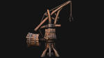 Medieval Crane Steampunk Quarry