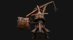 Medieval Crane Steampunk Quarry