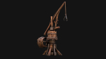 Medieval Crane Steampunk Quarry