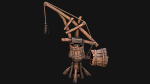 Medieval Crane Steampunk Quarry