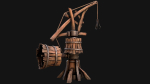 Medieval Crane Steampunk Quarry