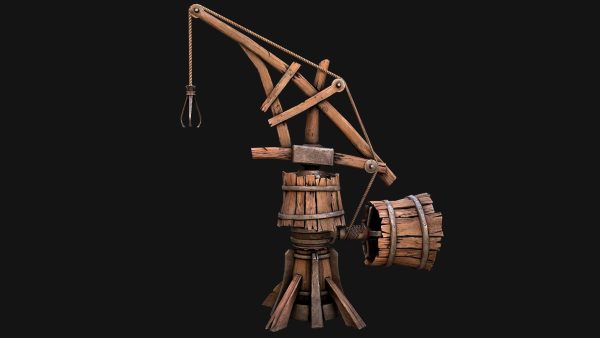 Medieval Crane Steampunk Quarry