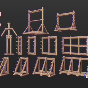 Medieval Decoration Weapon and Armor Stands