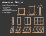 Medieval Decoration Weapon and Armor Stands