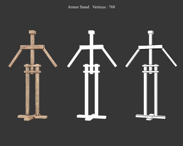 Medieval Decoration Weapon and Armor Stands