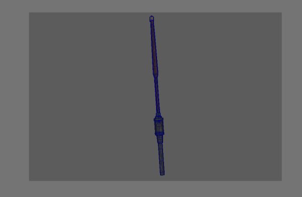 Medieval HandCannon Long handle Version 3D Model Lowpoly